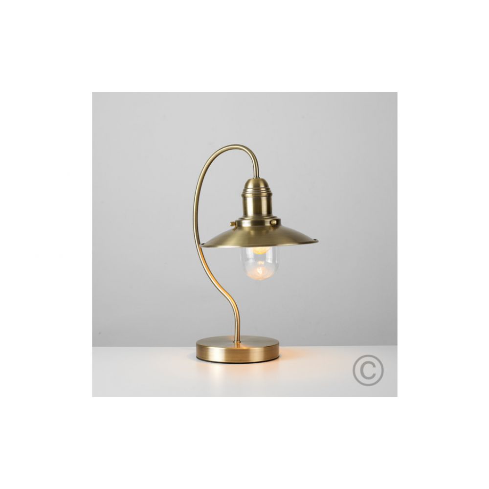 Ukai Antique Brass Fishermans Touch, Fisherman Lantern Table Lamp