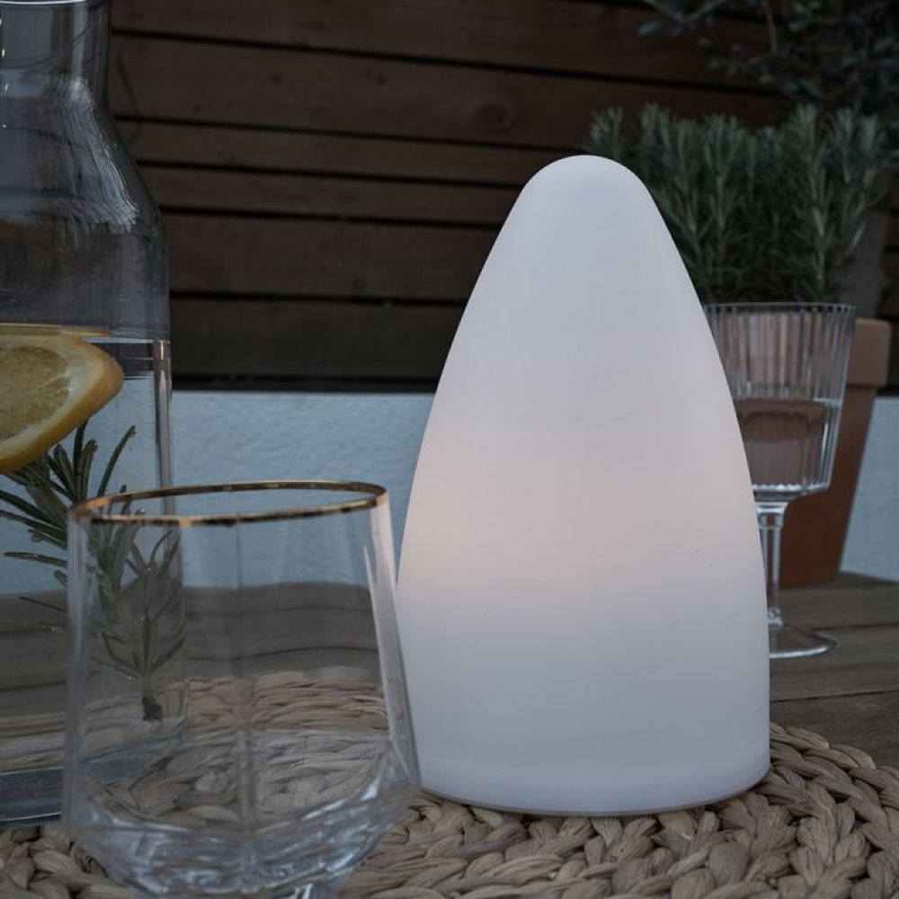 Tenzin IP44 Outdoor Rechargeable Colour Changing Cone Shaped Light