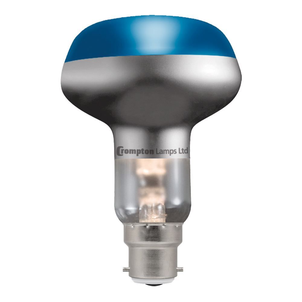 Blue 60 watt BC-B22d R80 Reflector Light Bulb