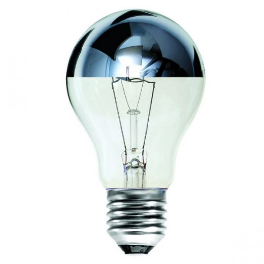 100 watt ES-E27 Crown Silver GLS Light Bulb