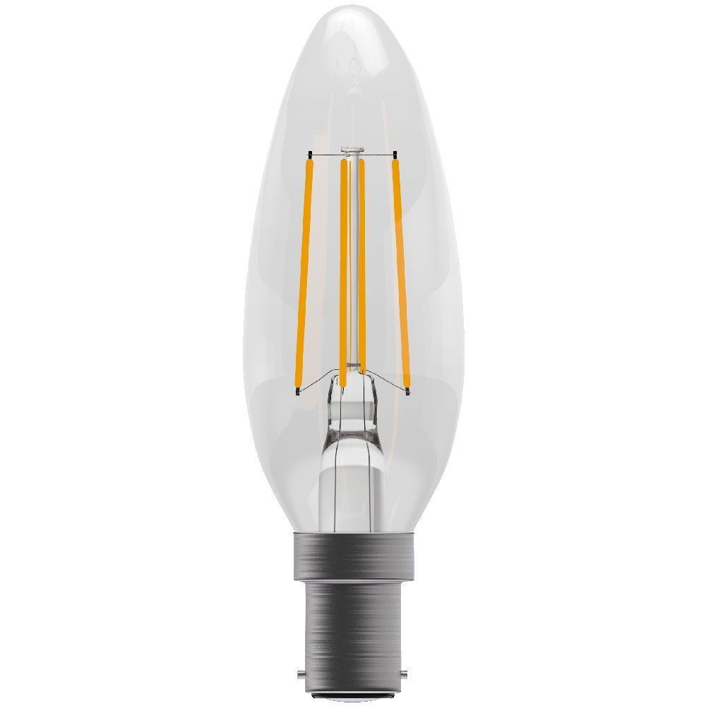Bell 05306 Dimmable LED 4 watt SBC-B15mm Clear Filament LED Candle Bulb