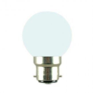 White BC-B22 Golfball Decorative LED Light Bulb