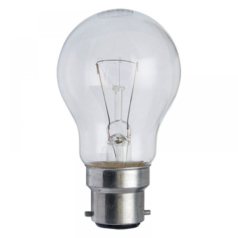 100 x 25w Clear GLS Light Bulb Lamp BC Bayonet Cap B22 Push In Bulbs Great Value