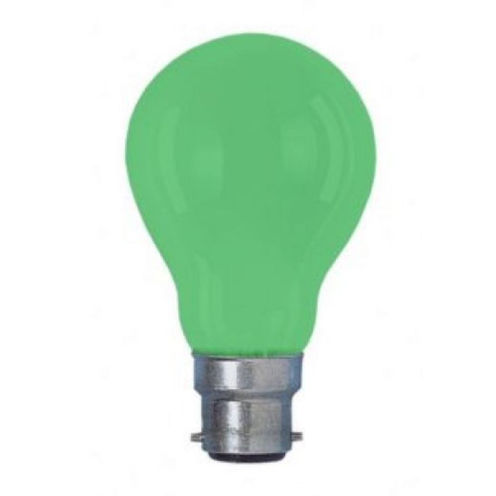 25 watt BC-B22mm Green Incandescent GLS Light Bulb