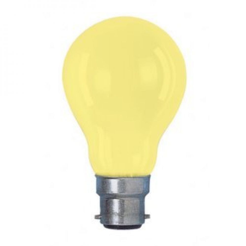 25 Watt BC-B22mm Traditional Yellow Incandescent GLS Light Bulb