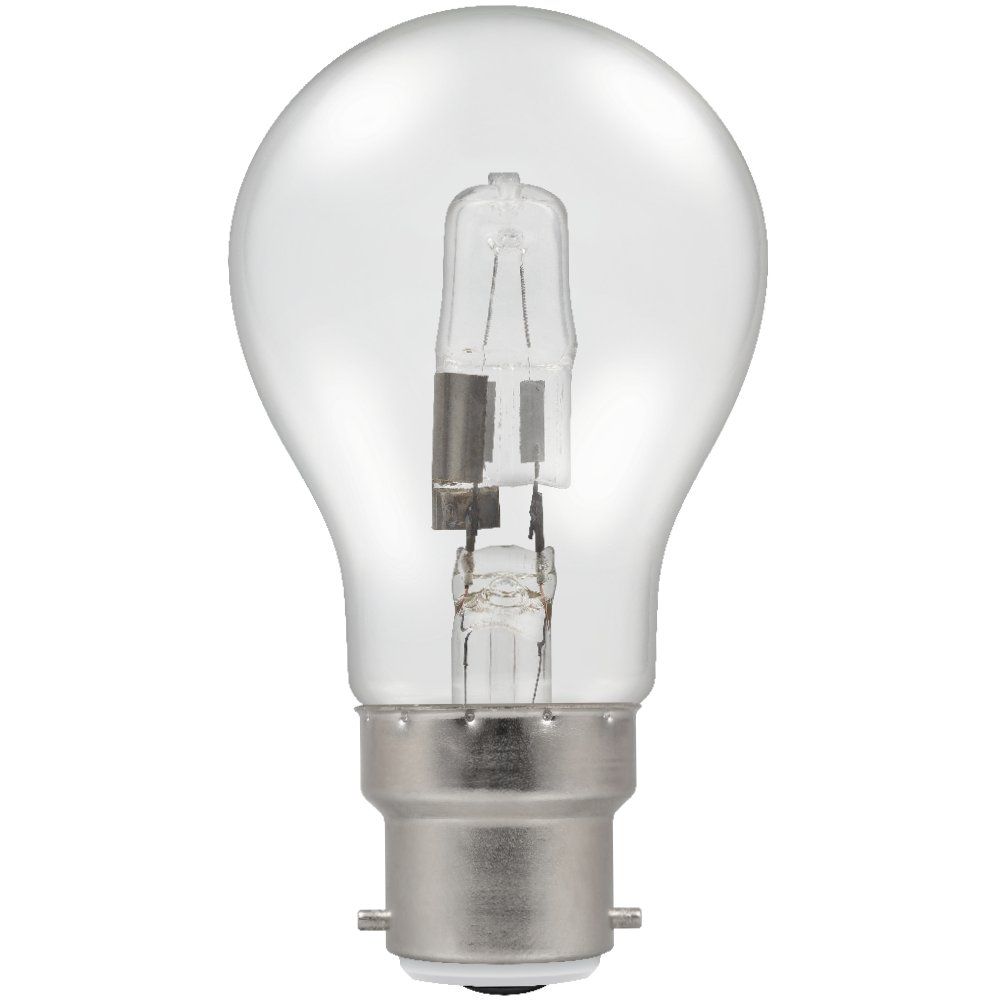 70 Watt BC Clear Halogen Energy Saving GLS Light Bulb
