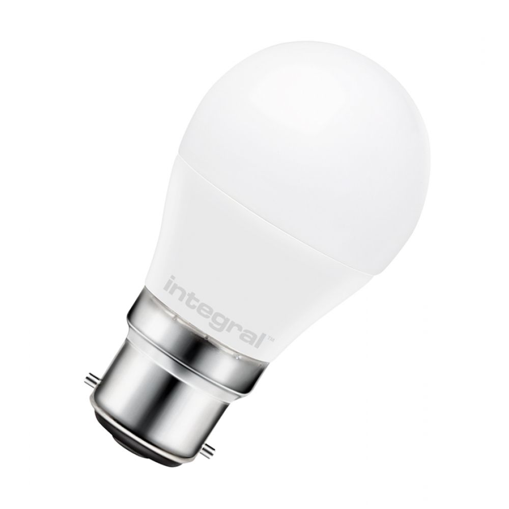 Integral 7.5 watt 60 watt Replacement BC-B22mm LED Golfball Bulb