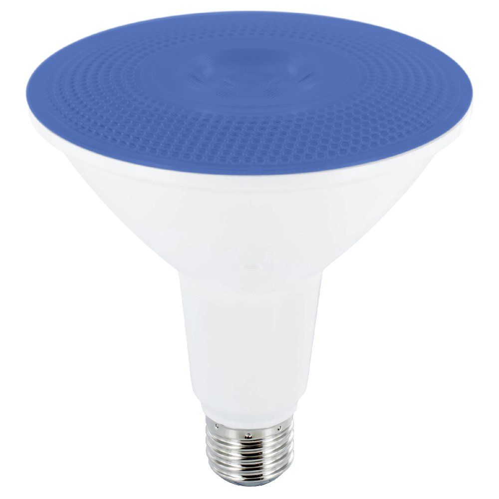 Blue E27 IP65 PAR38 LED Reflector Light Bulb