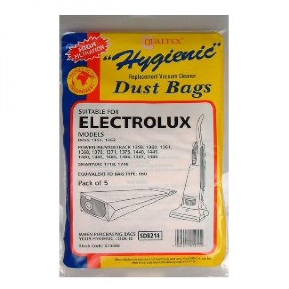 SDB214 Electrolux Widetrack-Boss Vacuum Cleaner Dust Bags (5 Pack)