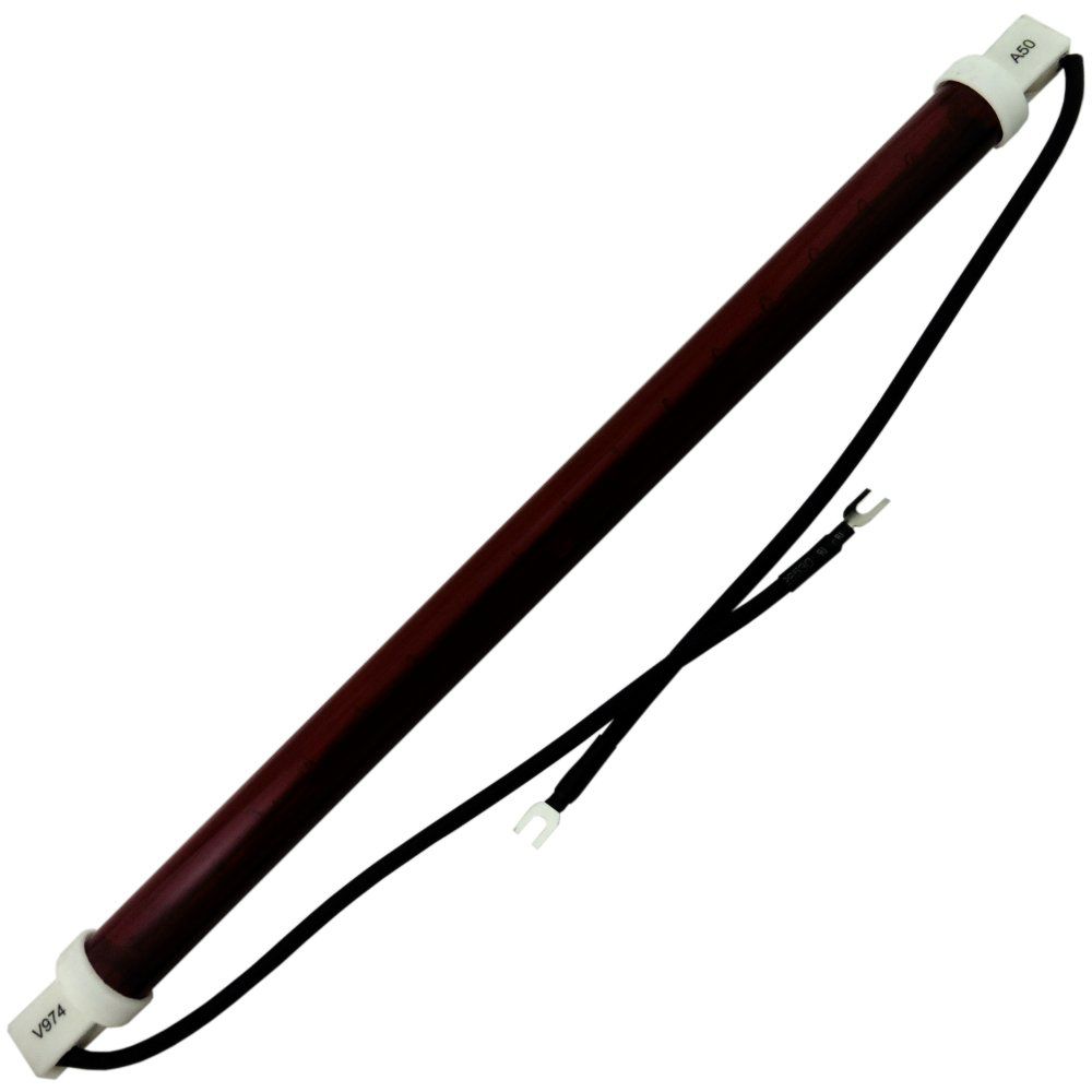 RUBY INFRARED DOUBLE JACKETED SPACE HEATER 350MM LONG 1500W R7 PUSH IN BULB LAMP 