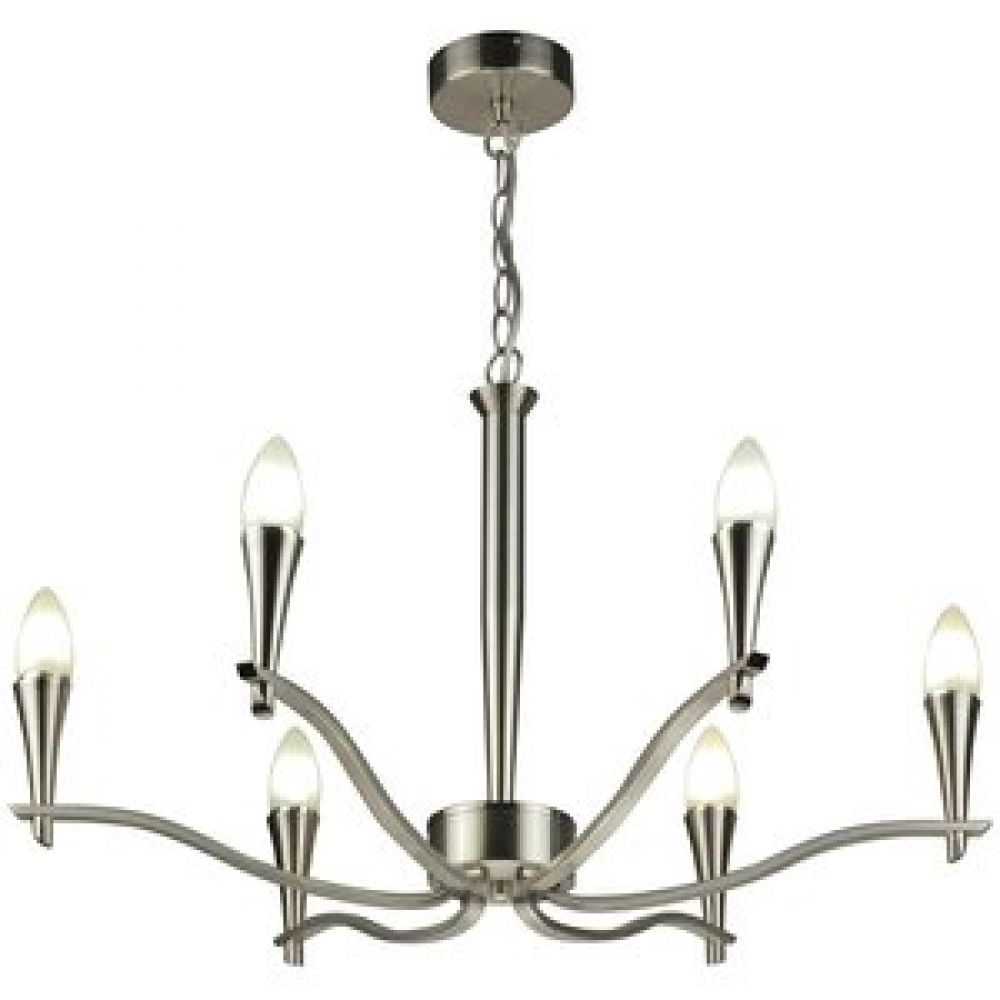 TP24 4566 Auxerre Satin Silver Energy Saving Light Fitting