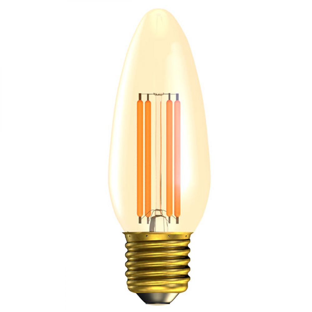 BELL 01453 4 watt ES-E27mm Dimmable Vintage Amber LED Candle