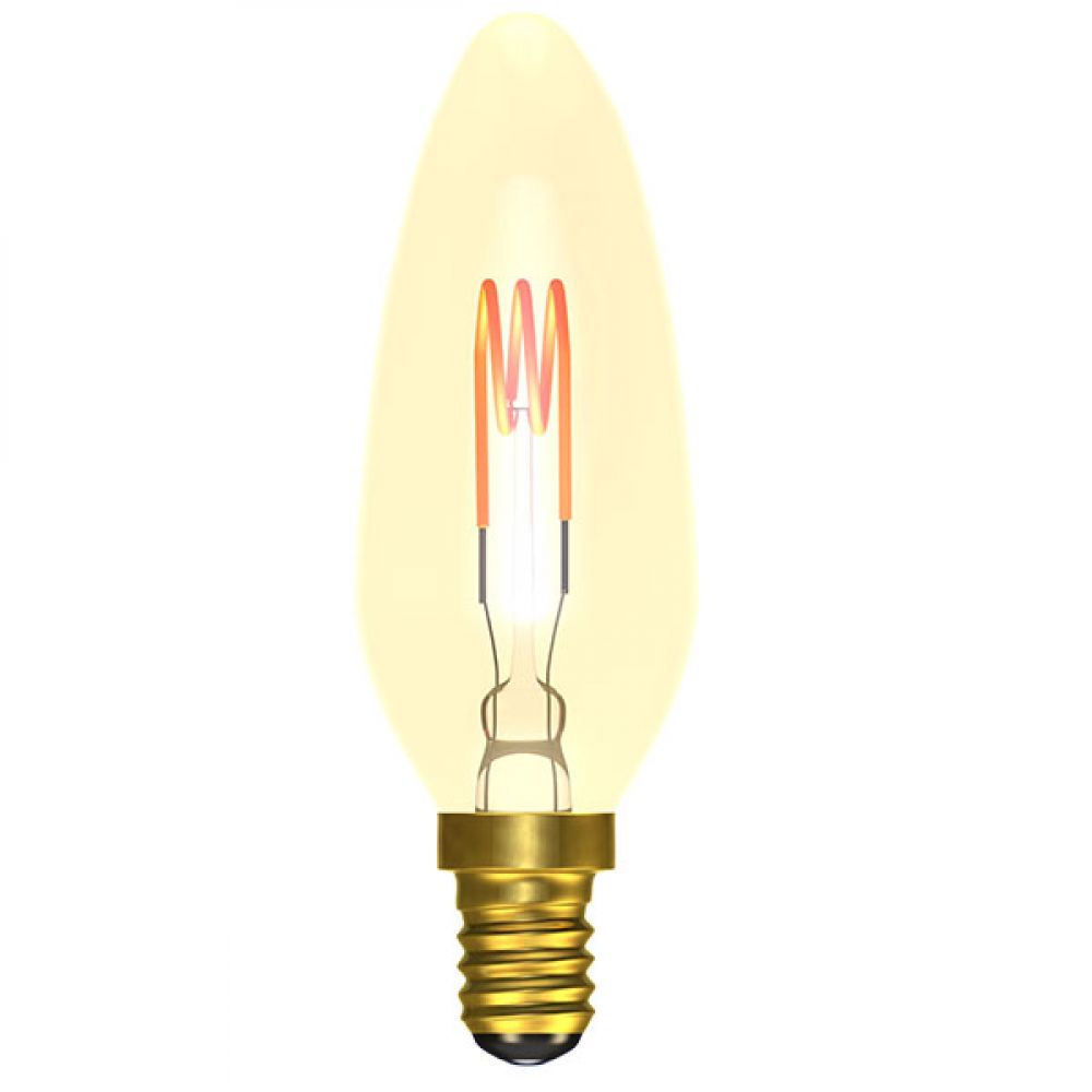 BELL 60027 4 watt SES-E14mm Amber Decorative Antique LED Candle Bulb