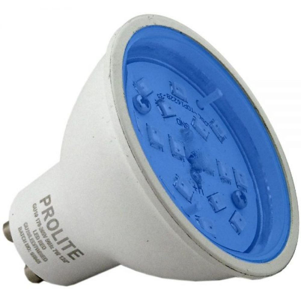 7 Watt Blue Coloured GU10 LED Light Bulb
