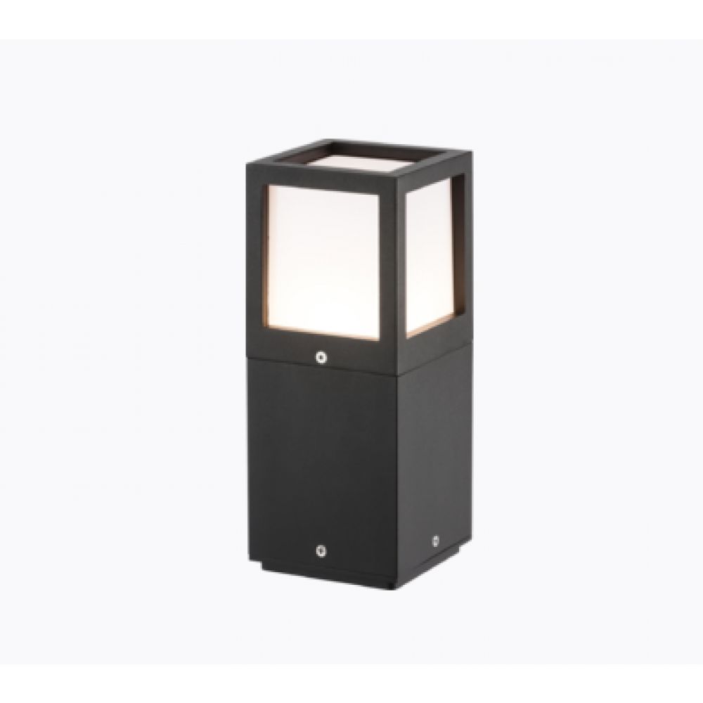 Knightsbridge OL01P IP54 E27 Black LED Outdoor Pedestal