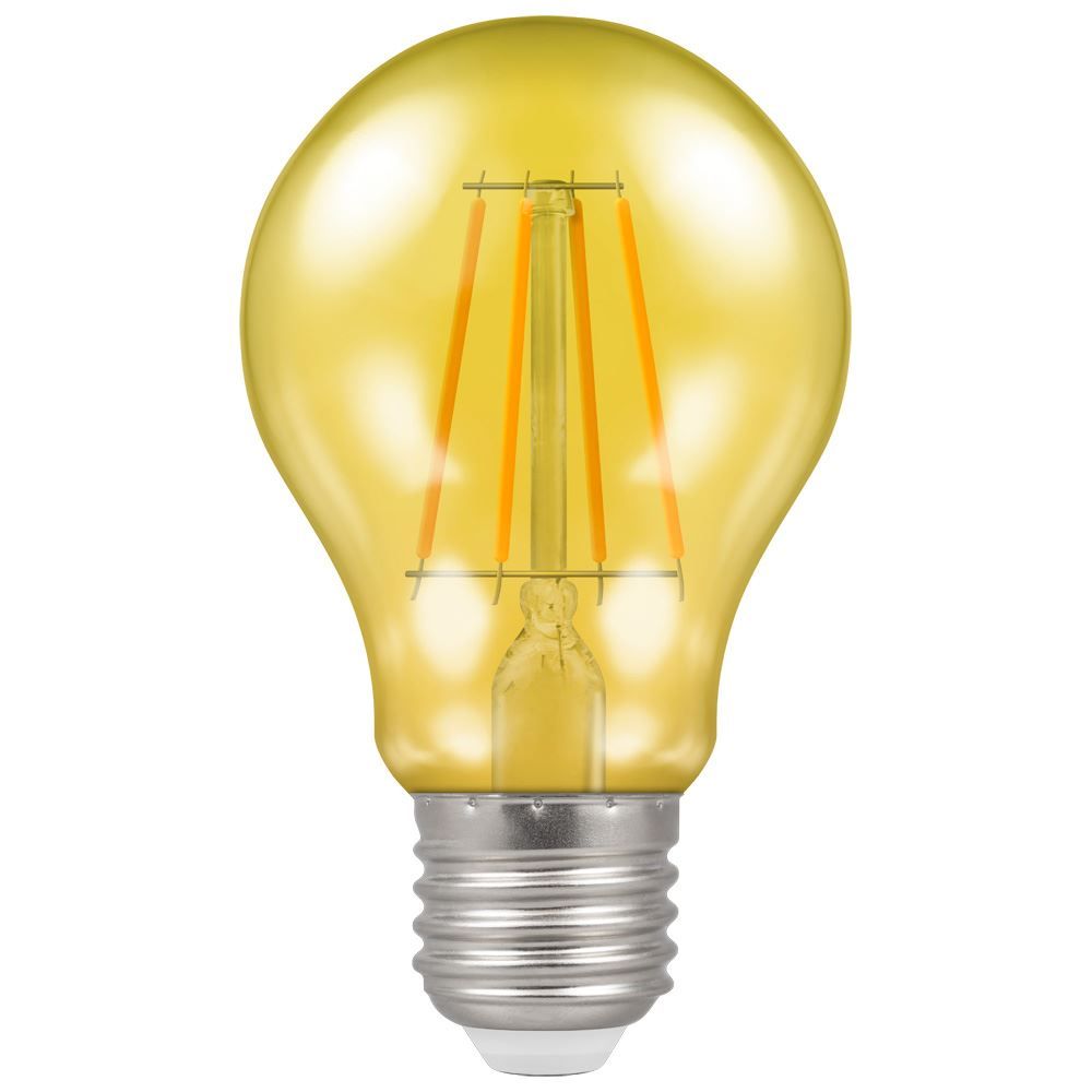 Crompton 13803 4.5 watt ES-E27mm Yellow Harlequin LED GLS Light Bulb