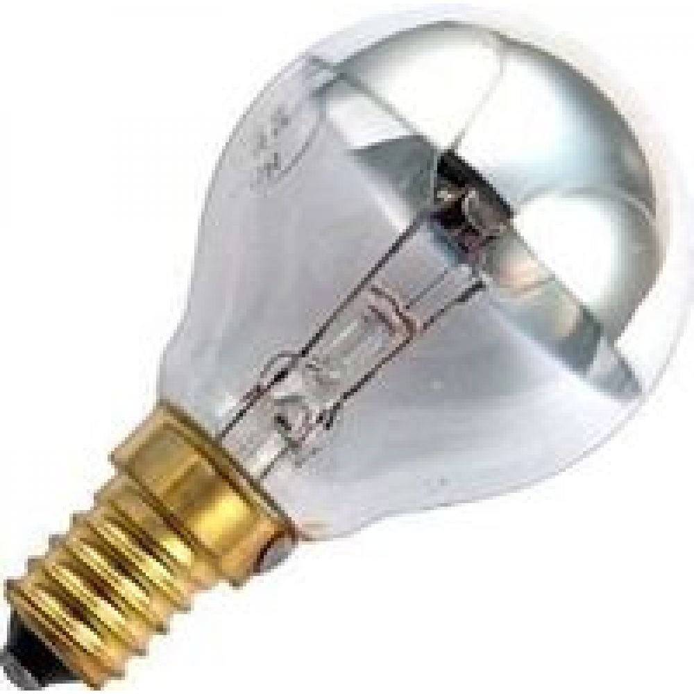 40 watt SES-E14 Crown Silver Household Golfball Light Bulb - Now 28 watt Halogen