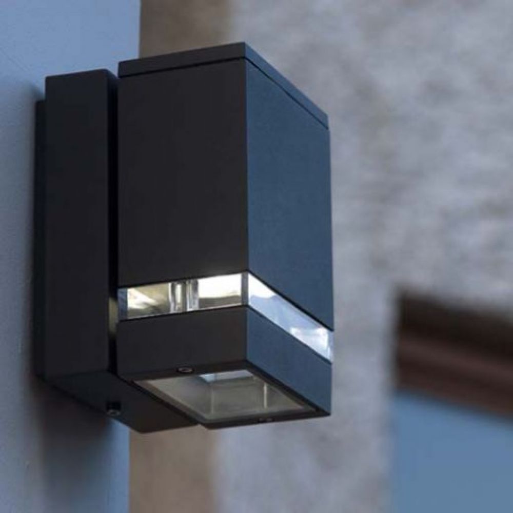 Details about   LUTEC 26W Round Square Wall Light Up and Down LED Exterior Outdoor Lamp 2Pcs 