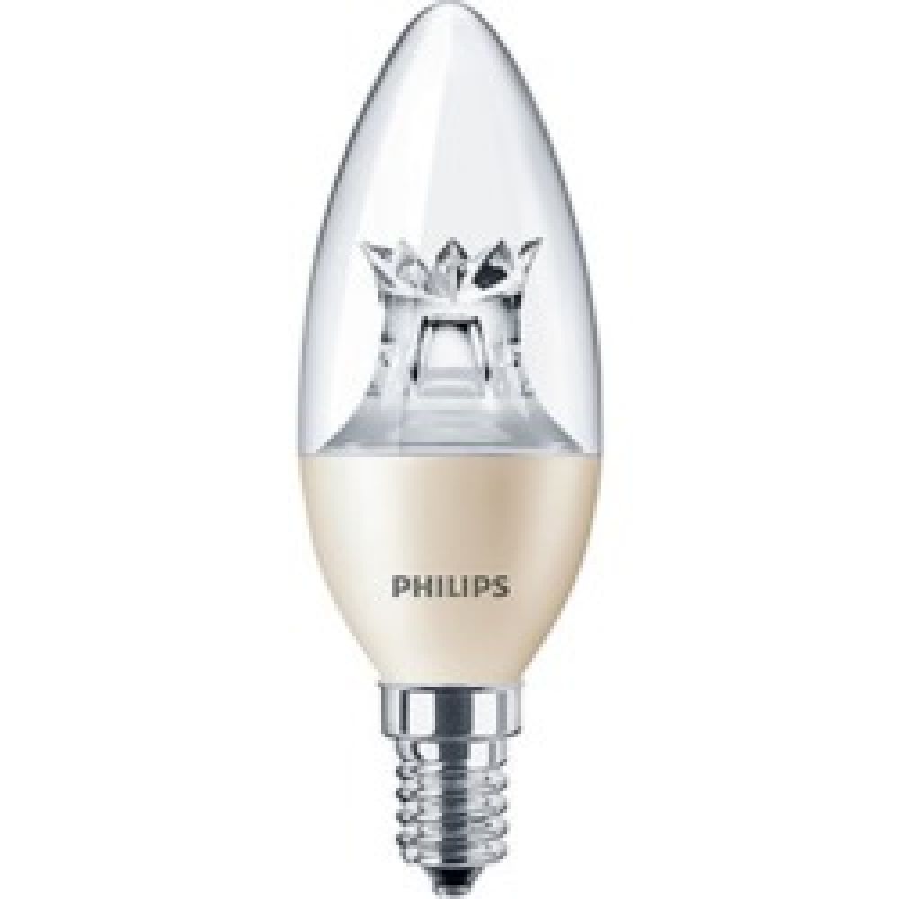 Philips MLED6WCANDT14 Diamond Spark 6 watt SES-E14mm LED Candle