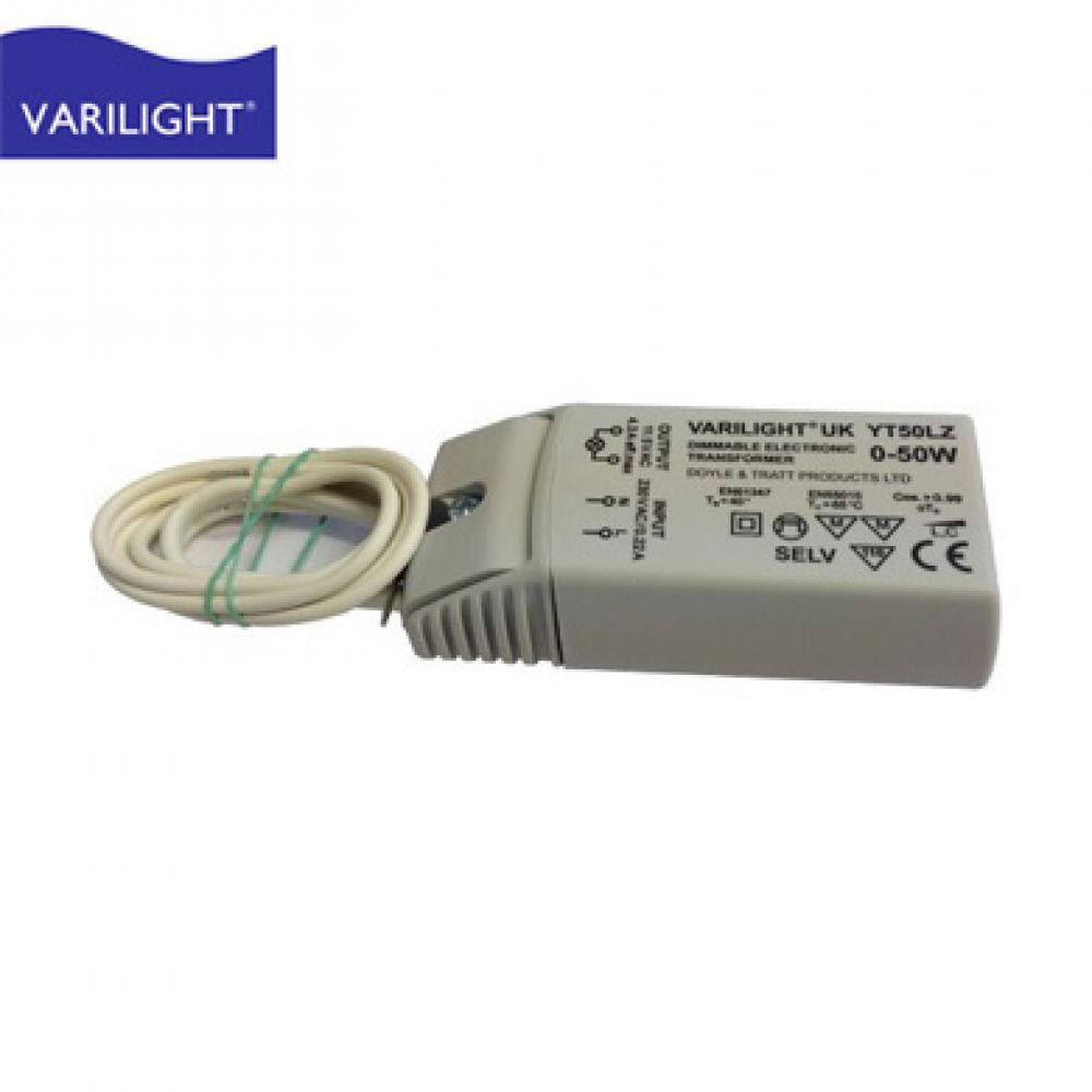 Varilight YT50LZ 0-50 watt Dimmable LED Transformer For 12v Circuits