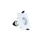 Integral ILDLFR70D007 IP65 Fire Rated 70mm Cutout White Square Downlight +GU10 Holder