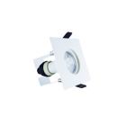 Integral ILDLFR70D009 IP65 Fire Rated 70mm Cutout White Square Downlight  +GU10 Holder & Insulation Guard