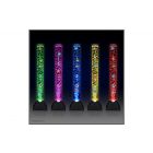 80cm Colour Changing Bubble Lamp with Plastic Fish and Remote Control