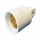 G24 4-Pin Lamp to Standard ES-E27mm Screw Lampholder Adaptor