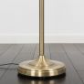 Memphis Classic Antique Brass Twist Uplighter Floor Lamp