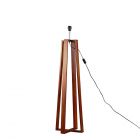 Beltane 4 Legged Dark Wood Floor Lamp (25509)