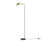 Selbourne Gold Angled Floor Lamp with Black Marble Base 25760