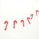 10 Light Battery Operated LED Candy Cane String Lights
