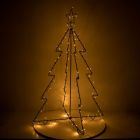 Festive IP44 Rated 1.2m Indoor and Outdoor LED Wire Christmas Tree with 130 Warm White Lights