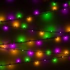 IP44 Rated Indoor and Outdoor Festive Multi Coloured LED Bubble String Lights