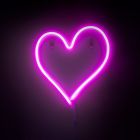 Pink Heart LED Neon Style Wall Light