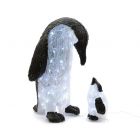 Kaemingk LED Outdoor Acrylic Penguin With Baby