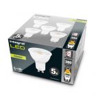 5 Pack of 5 watt (50w Replacement) Warm White GU10 LED Light Bulbs