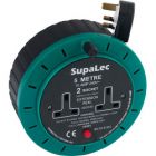 SupaLec 5 Metre 10 Amp 10 Amp 2 Socket Extension Reel
