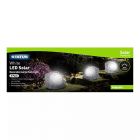 3 Pack Of Augusta Solar Powered Large Decorative Rock Lights