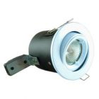 Adjustable Brushed Nickel MR16 Low Voltage Fire Rated Downlight