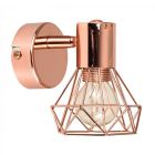 Angus Copper Wire Effect Single Wall Light