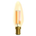 BELL 01452 4 watt SBC-B15mm Dimmable Vintage Amber LED Candle