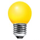 15 watt ES-E27mm Yellow Decorative Golfball Light Bulb