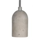 Grey Concrete Hanging Lampholder Pendant ES-E27mm With Cable