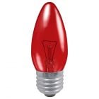 Crompton FIRCAN40ES 40 watt ES-E27mm Amber/Red Fireglow Candle Light Bulb