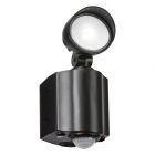 Black 8 Watt Outdoor LED Security Spot Light with PIR Sensor