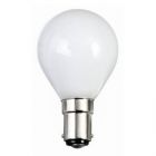 Standard 25 watt SBC-B15mm Frosted Golfball Light Bulb