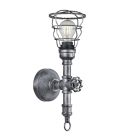 Gotham Antique Silver Wire Cage Wall Light