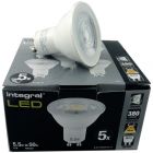 5 Pack of 5.5 watt (50w Replacement) Dimmable Warm White GU10 LED Light Bulbs