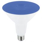 Blue E27 IP65 PAR38 LED Reflector Light Bulb